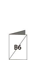 B5サイズの折リーフレット作成の参考図