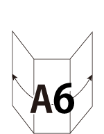 A6�T�C�Y�̐܃��[�t���b�g�쐬�̎Q�l�}