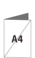 A4サイズの折リーフレット作成の参考図