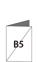 A4サイズの折リーフレット作成の参考図