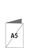 A4サイズの折リーフレット作成の参考図