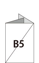 B5サイズ3つ折タイプのパンフレット作成