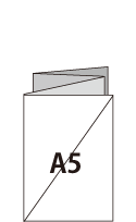 A5サイズ4つ折タイプのパンフレット作成