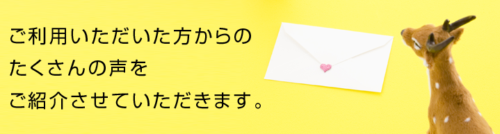 リッツプリントに寄せられたお客様の声